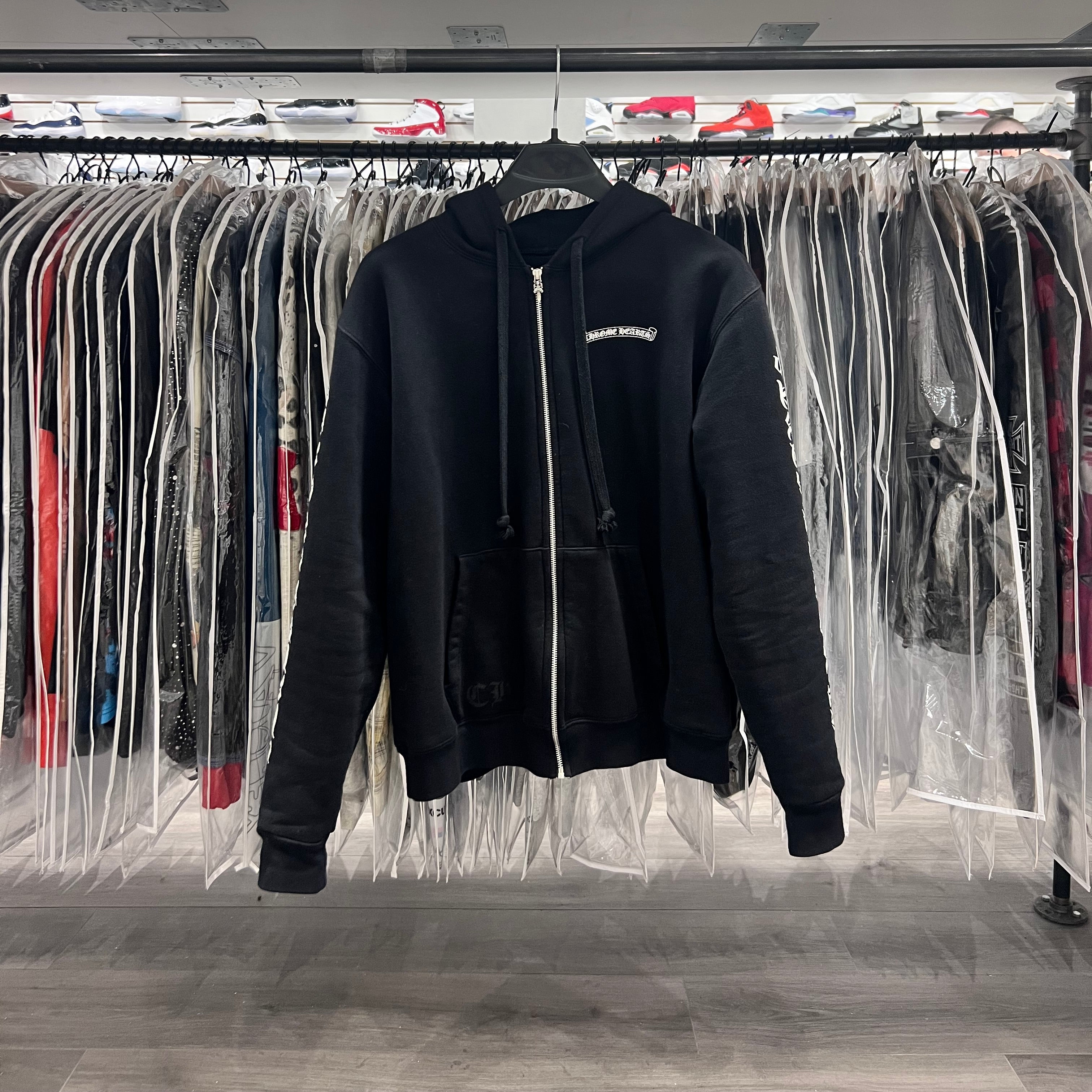 Chrome Hearts Thermal Hoodie Black F*** You Scroll (Lightly Worn)