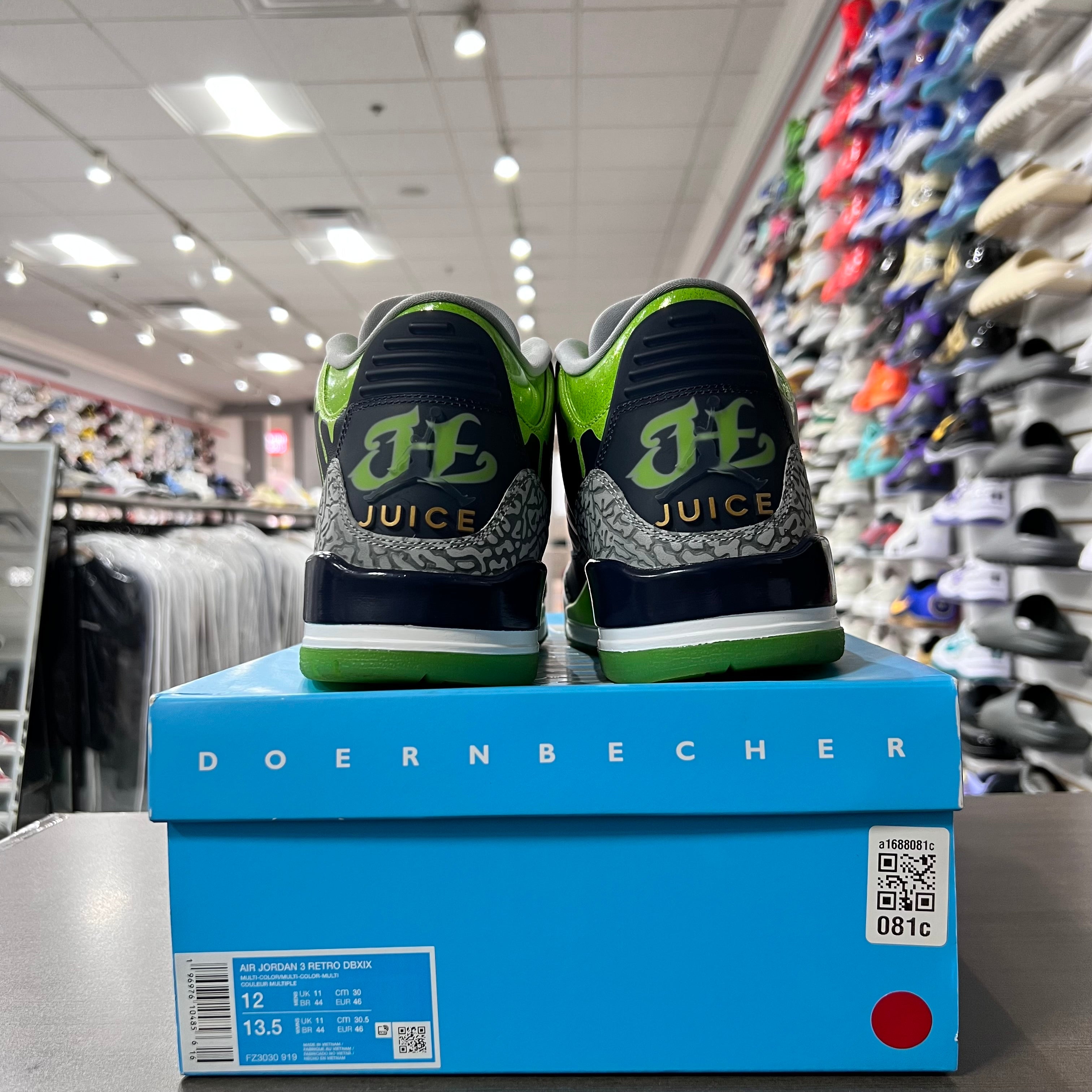Jordan Retro 3 Mens Doernbecher Hugo (Lightly Worn)