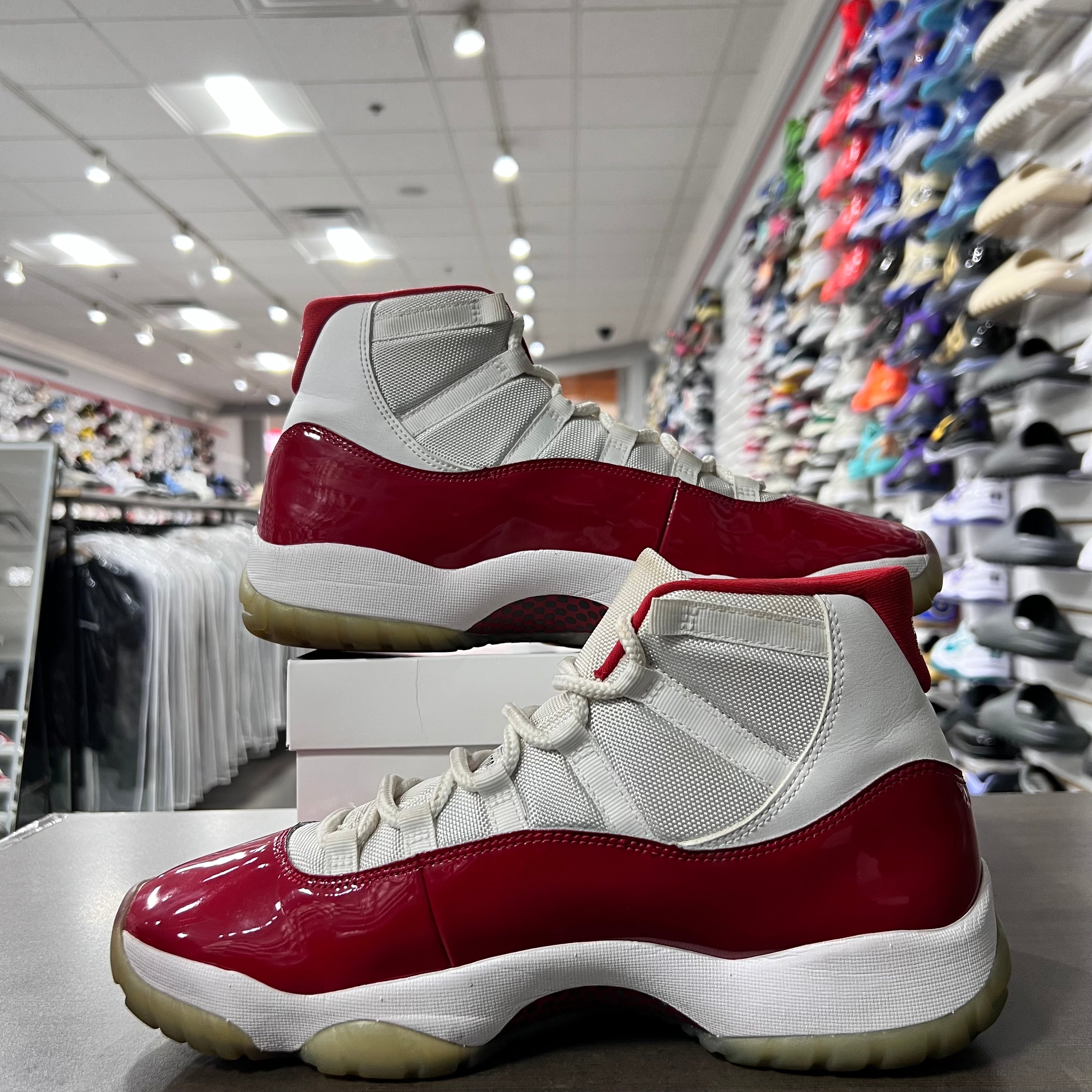 Jordan Retro 11 Mens Cherry (Lightly Worn+Replacement Box)