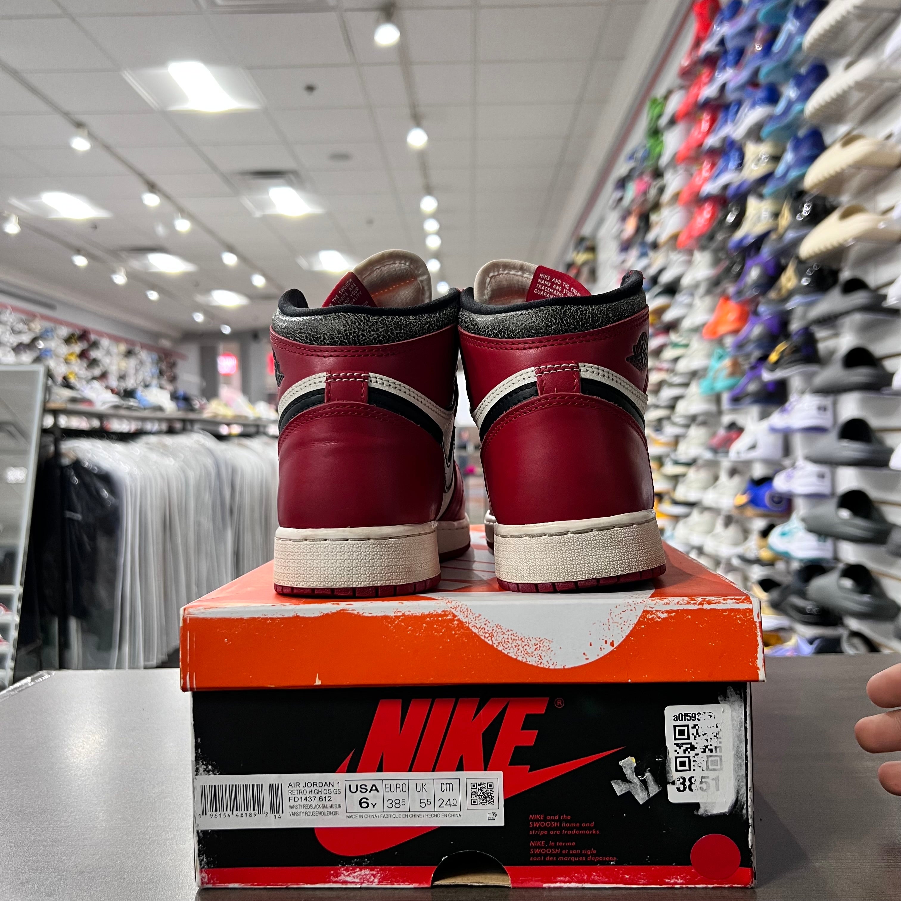 Jordan 1 Retro High Og Gs Lost and Found (Lightly Worn)