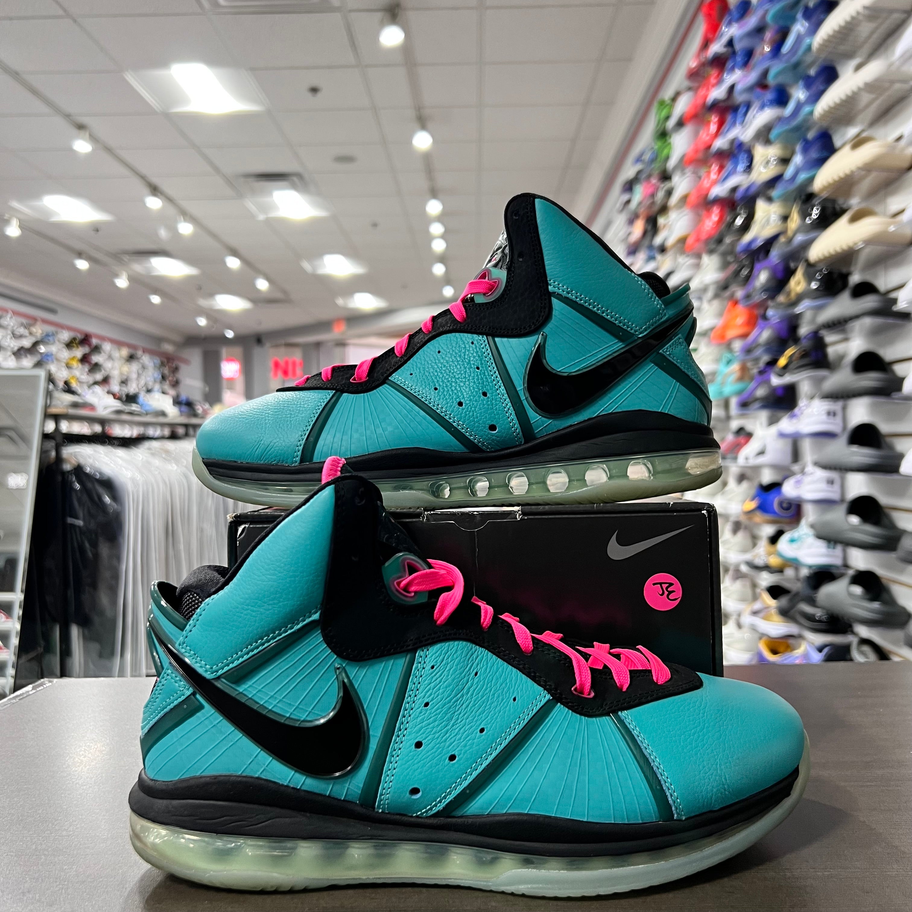 Nike LeBron 8 Mens South Beach (2021)(Lightly Worn)