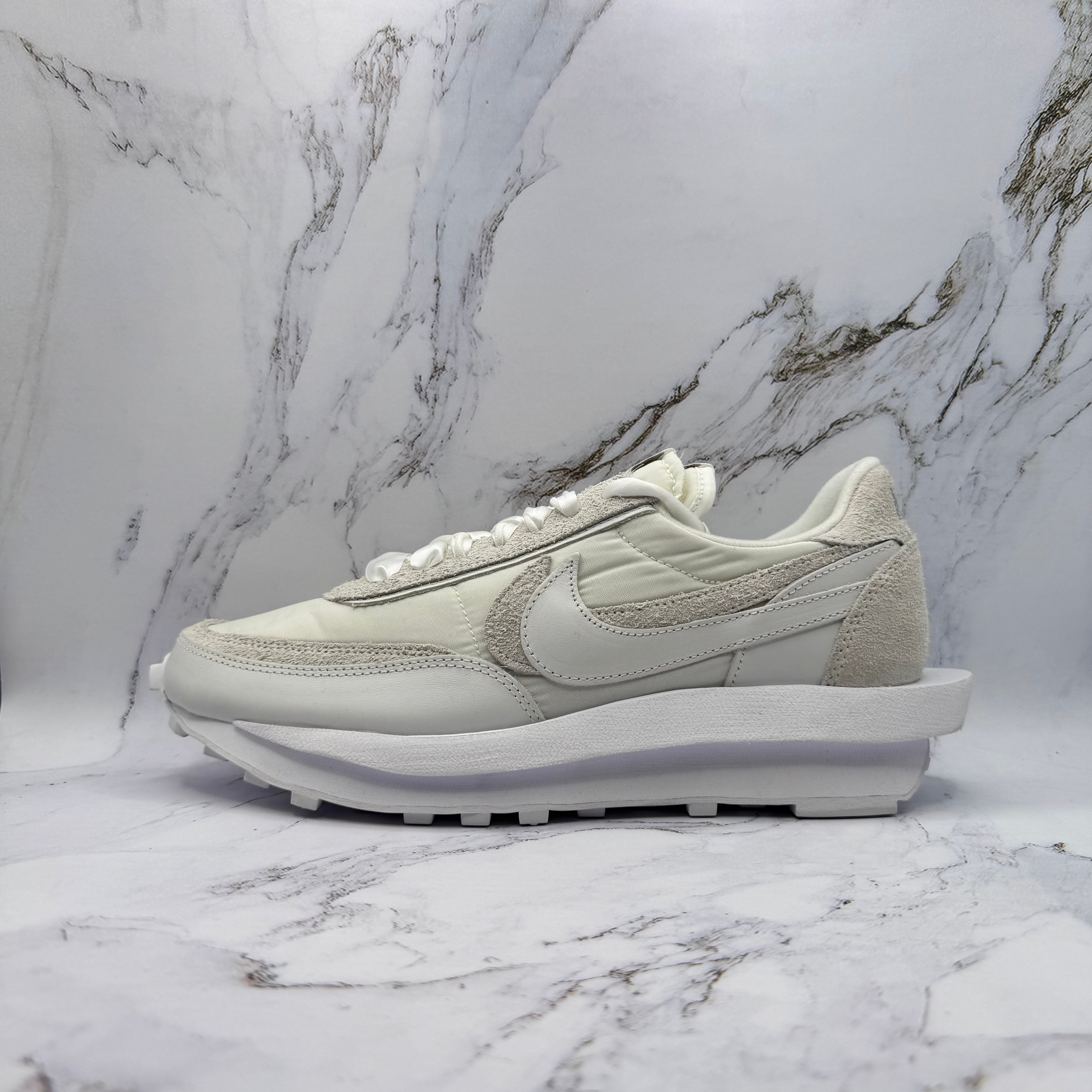 Nike Sacai Mens Waffle White Nylon (Discolored)