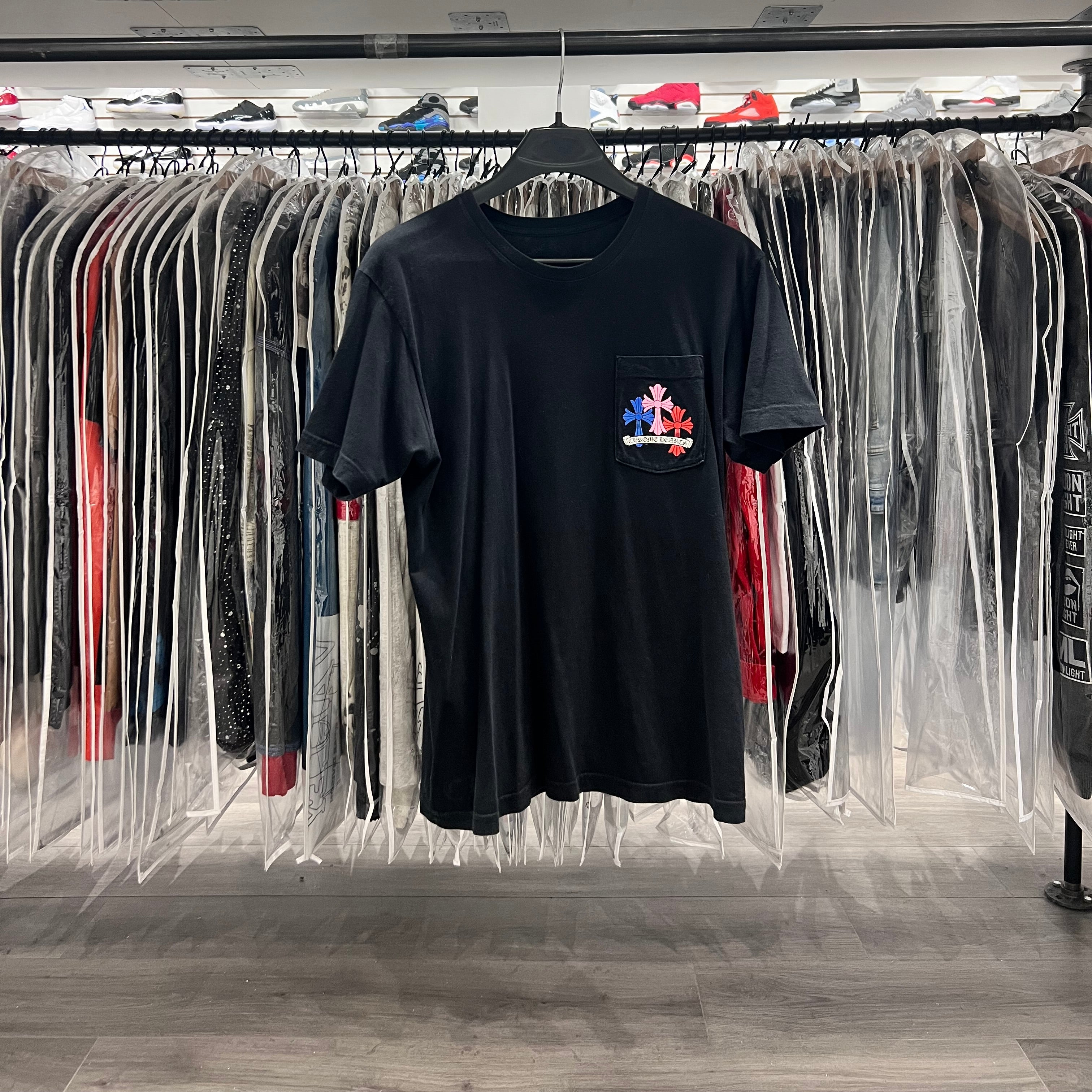 Chrome Hearts Multicolor Cross Tee Black (Lightly Worn)