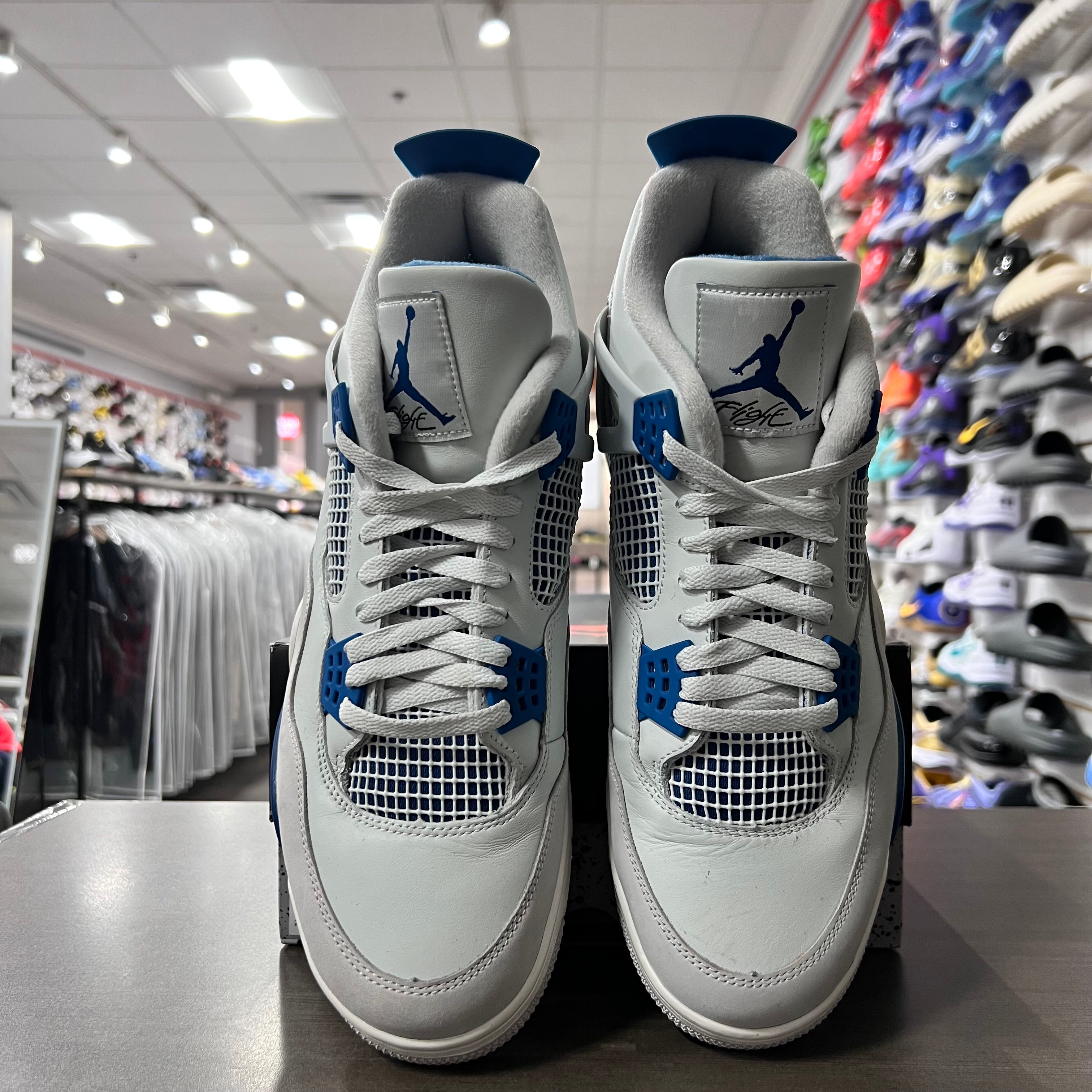 Jordan Retro 4 Mens Military Blue (Lightly Worn)