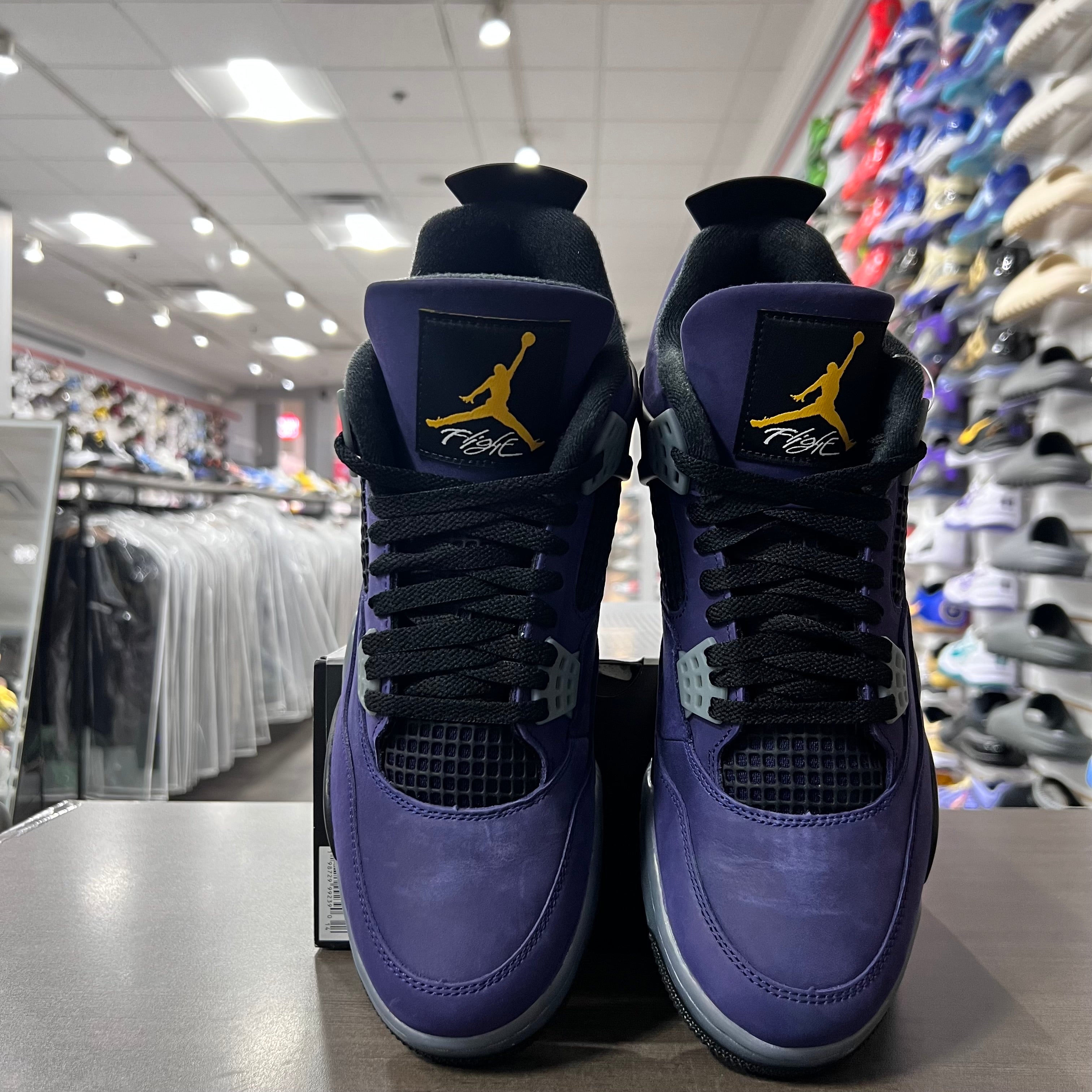 Jordan Retro 4 Mens Lakers (Lightly Worn)