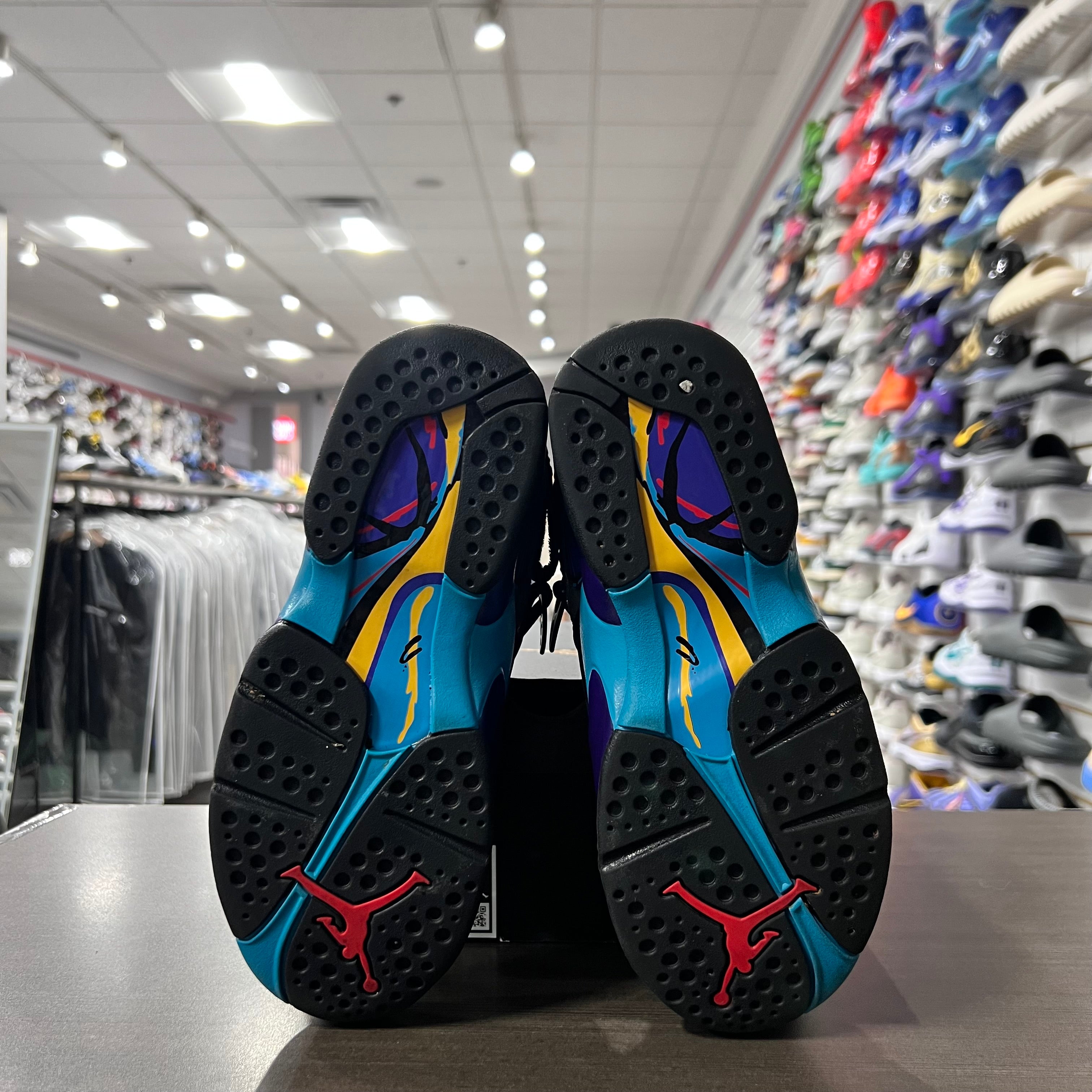 Jordan Retro 8 Gs Aqua (Lightly Worn)