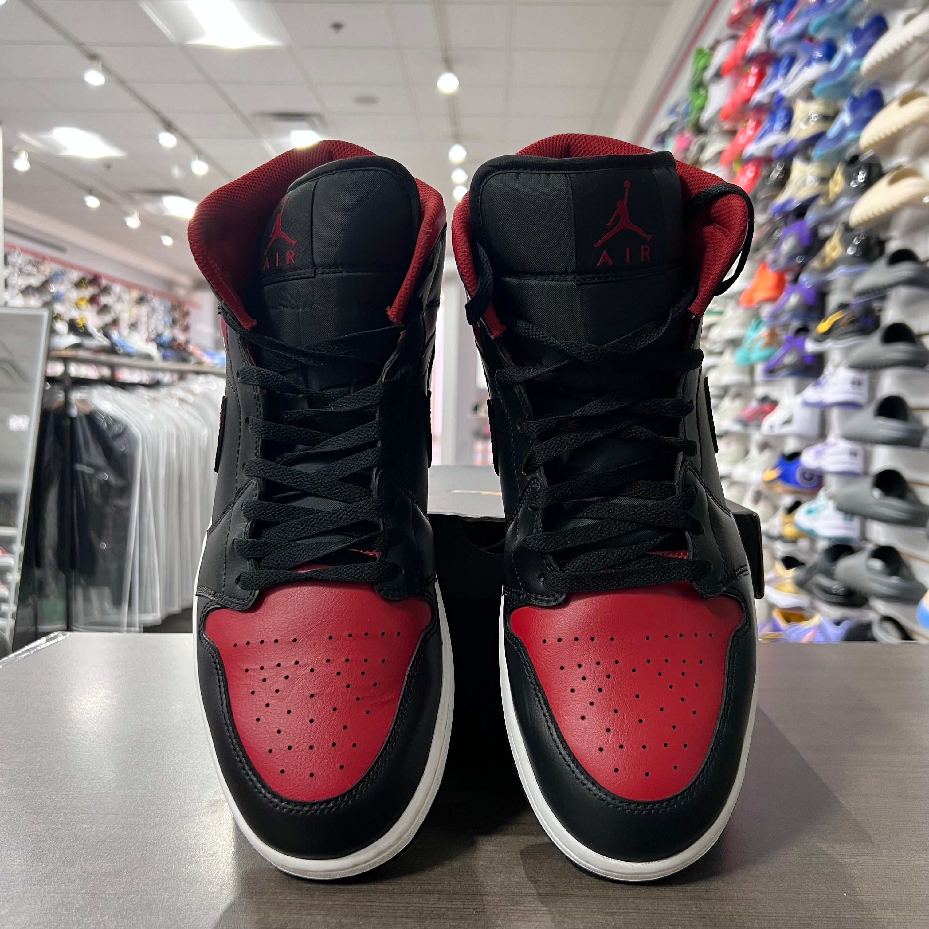 Jordan 1 Mid Mens Bred Twist (Lightly Worn)