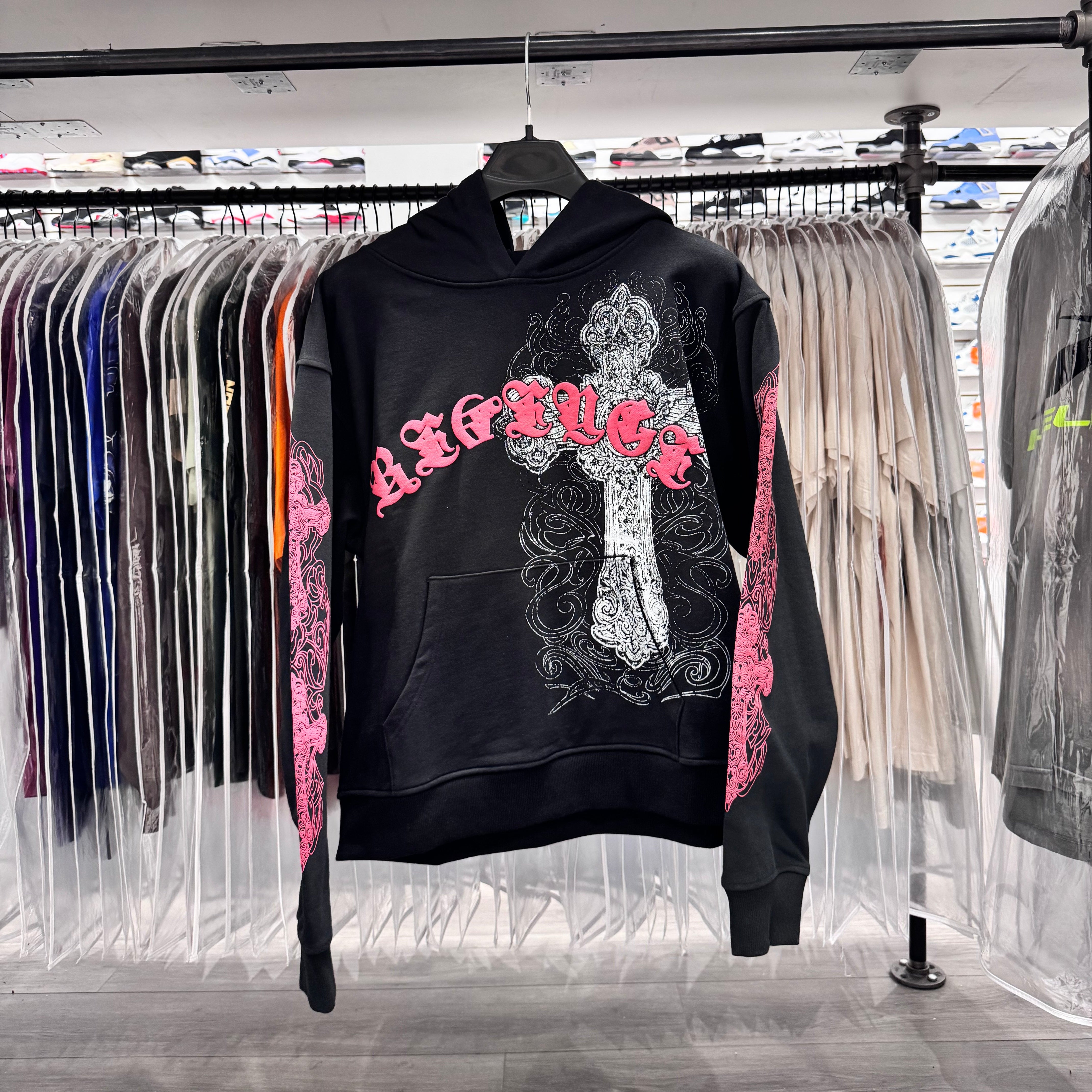 Revenge Cross Hoodie Black