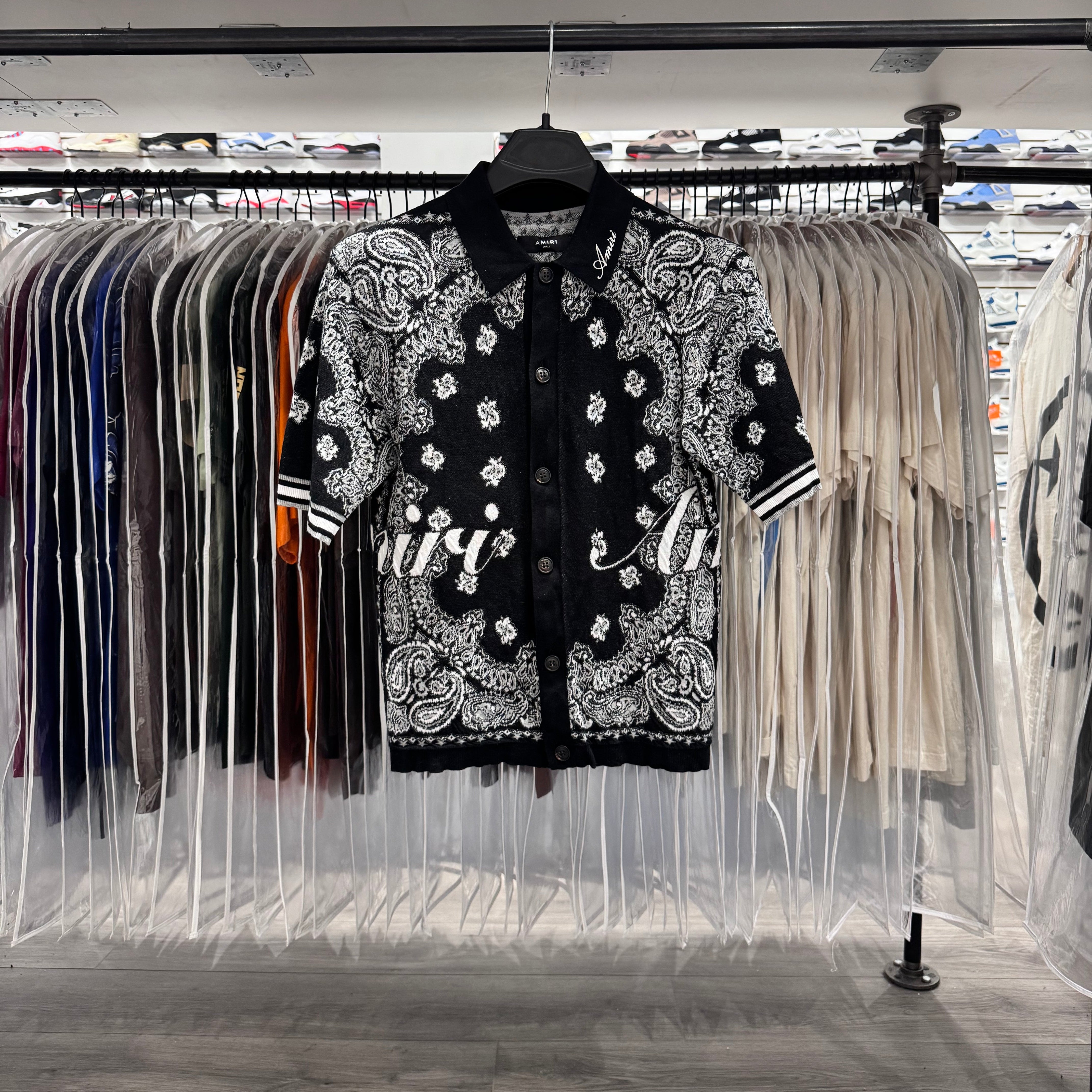 Amiri Black Paisley Button Up (Lightly Worn)