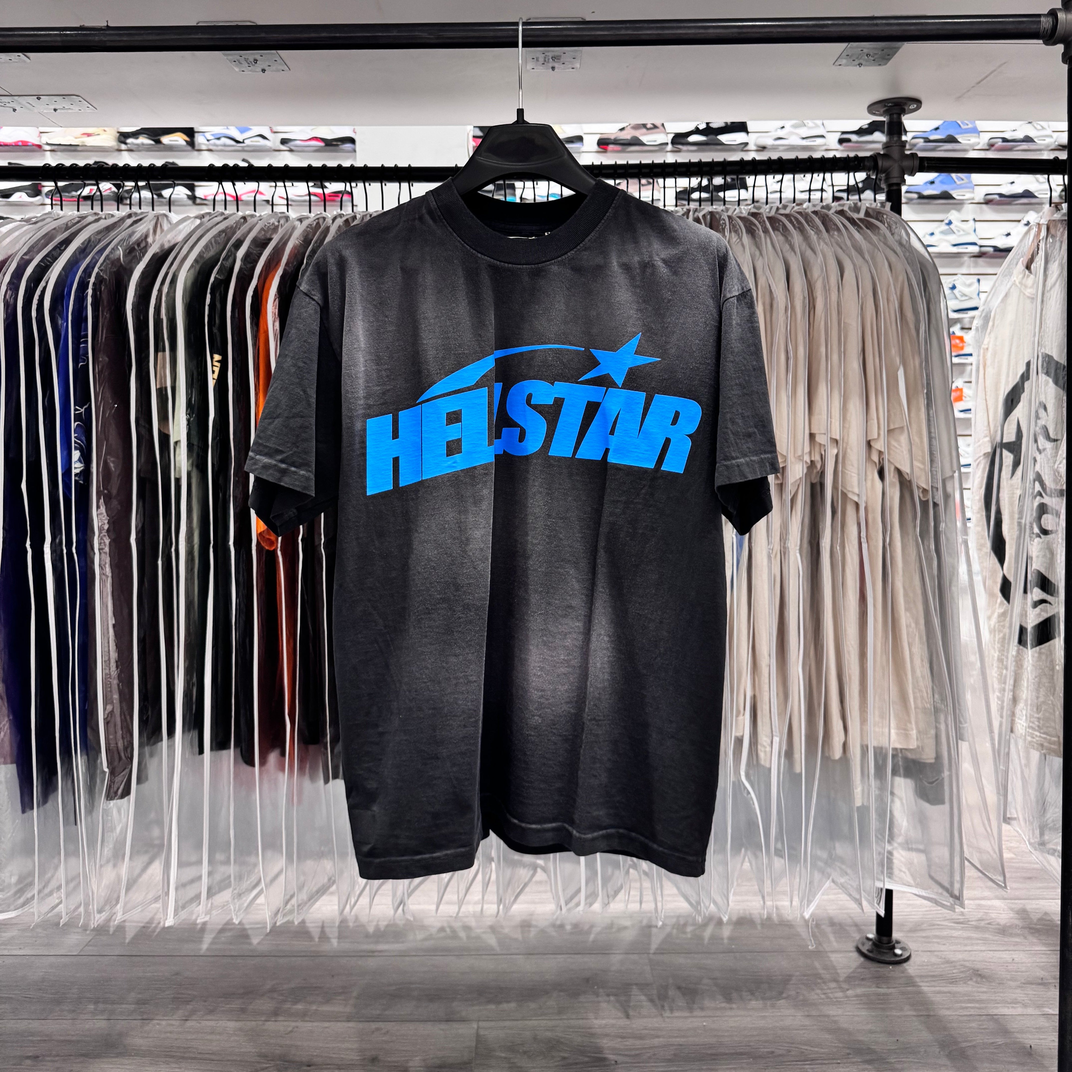 Hell Star Gel Logo Tee Black Blue