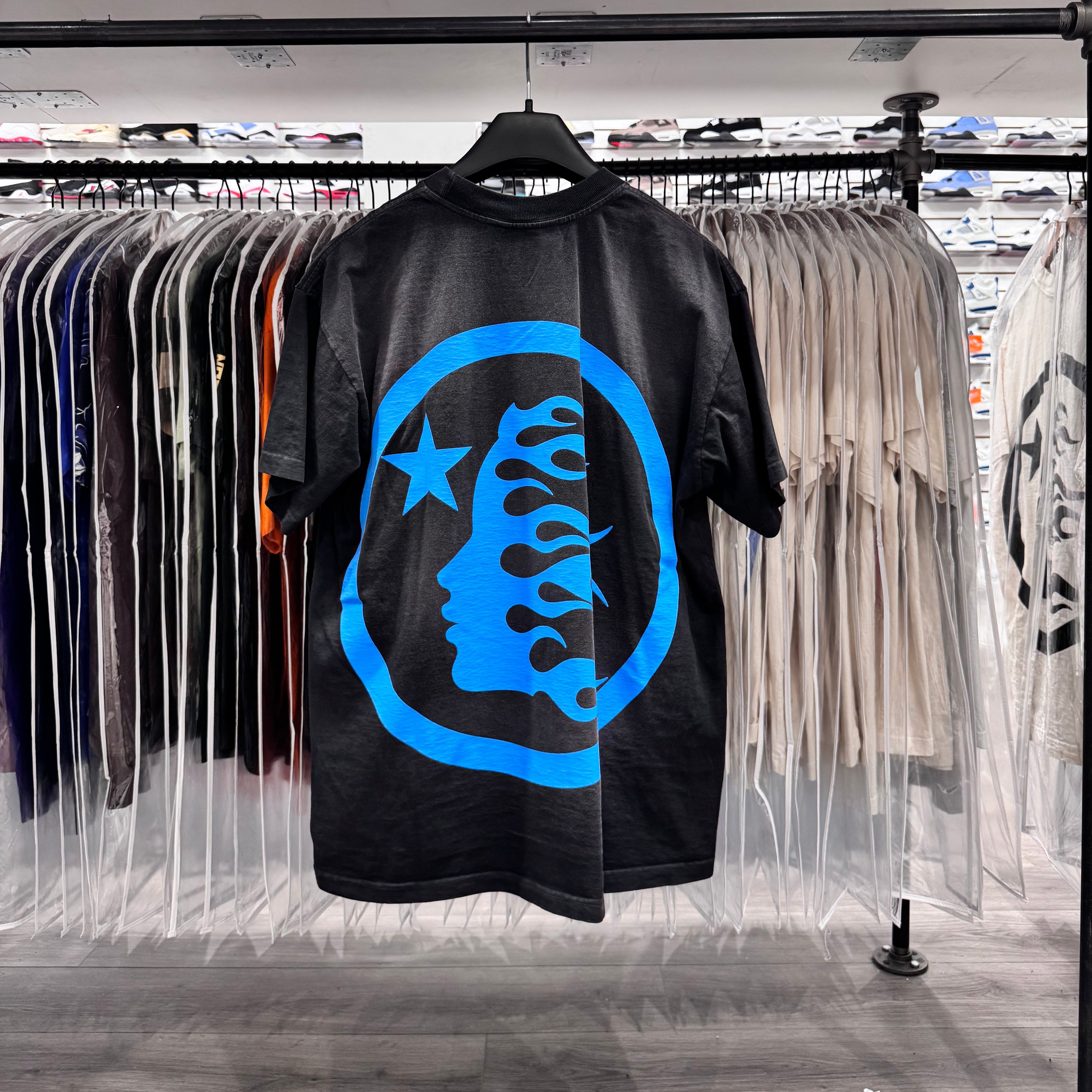 Hell Star Gel Logo Tee Black Blue