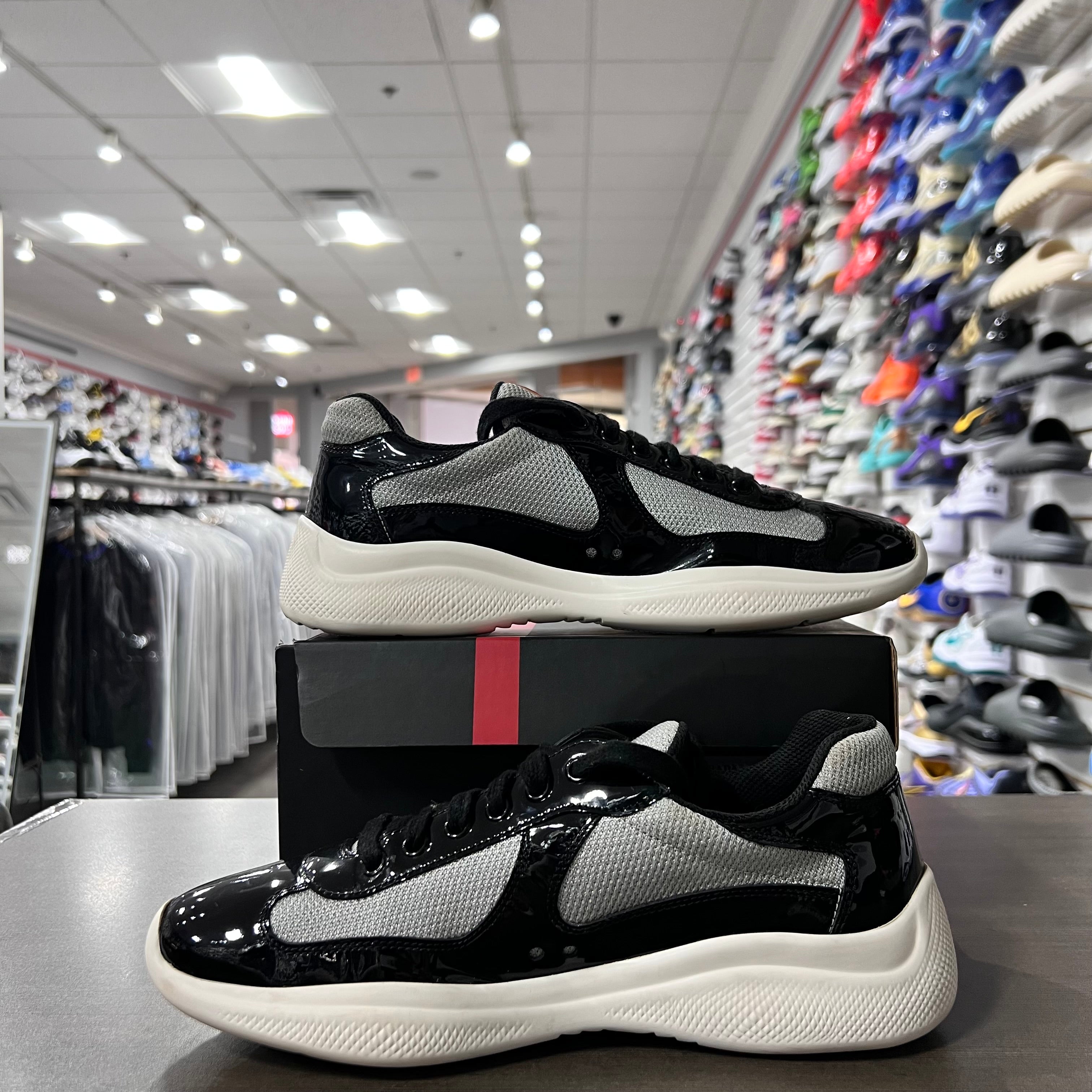 Prada Americas Cup Low Top Sneaker Black Cream (Lightly Worn)