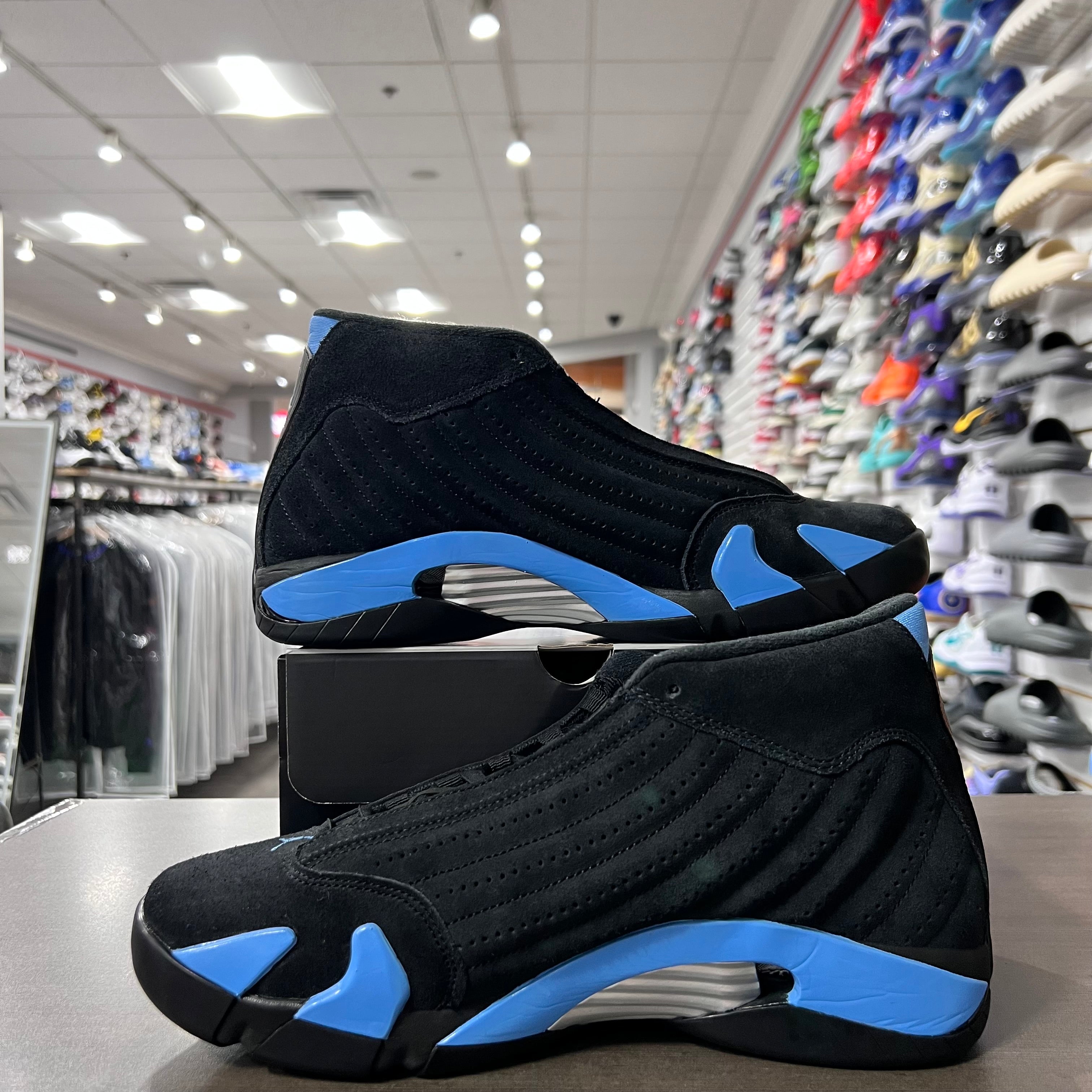 Jordan Retro 14 Mens Black University Blue (Lightly Worn)