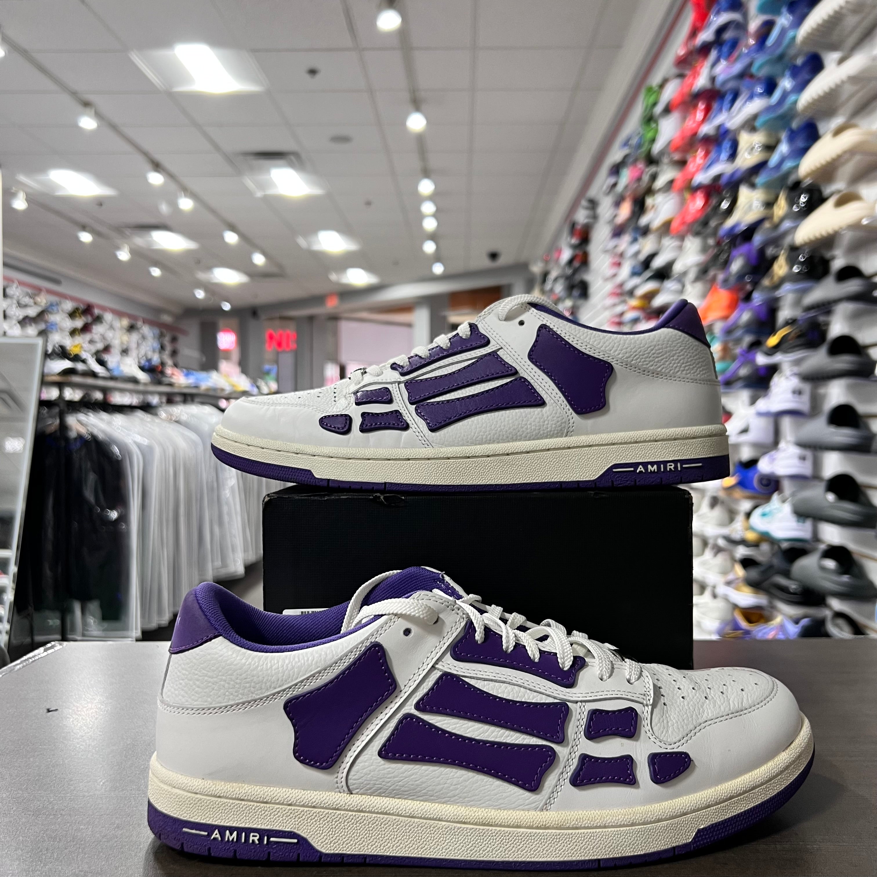 Amiri Skel Top Low White Purple (Lightly Worn)