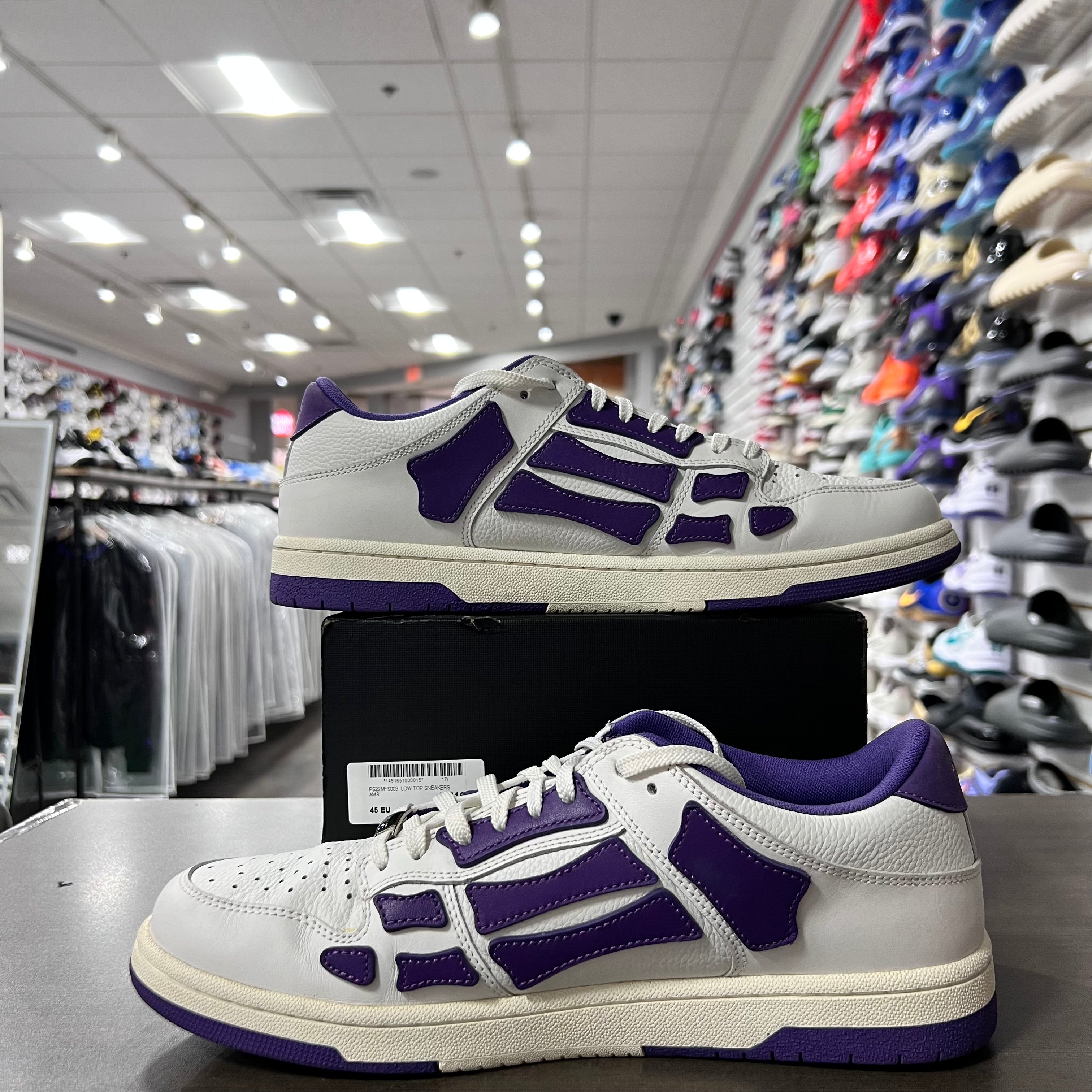 Amiri Skel Top Low White Purple (Lightly Worn)