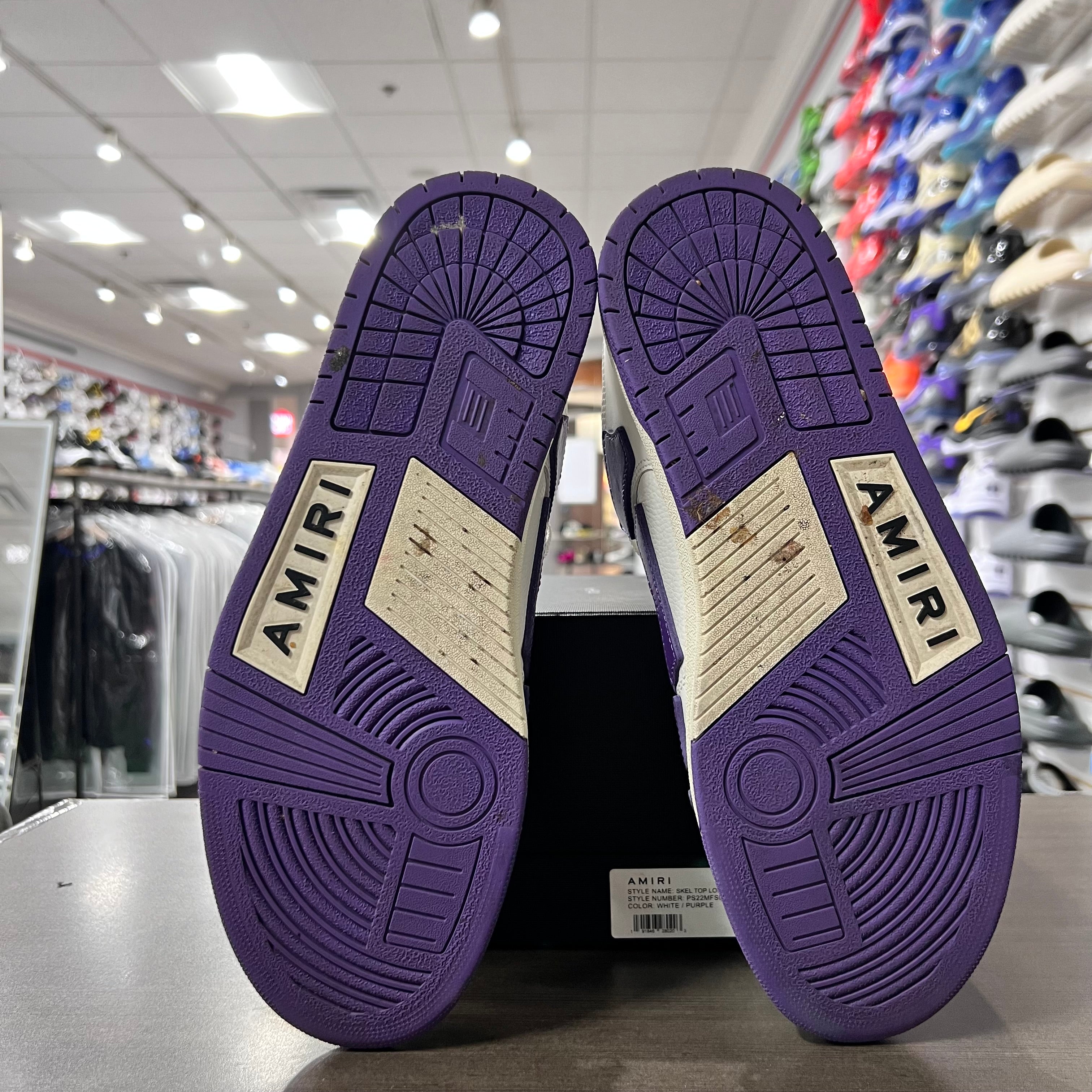 Amiri Skel Top Low White Purple (Lightly Worn)
