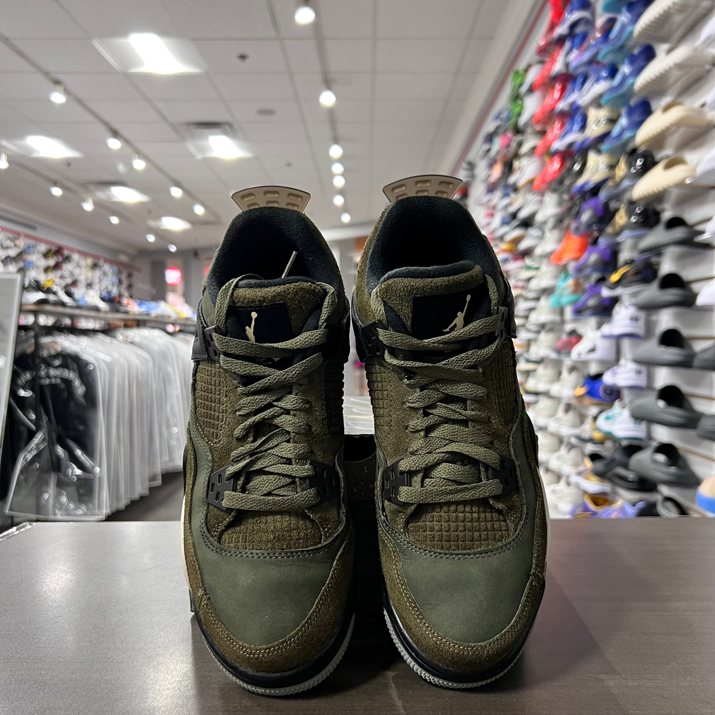 Jordan Retro 4 Gs Craft Medium Olive (Lightly Worn)