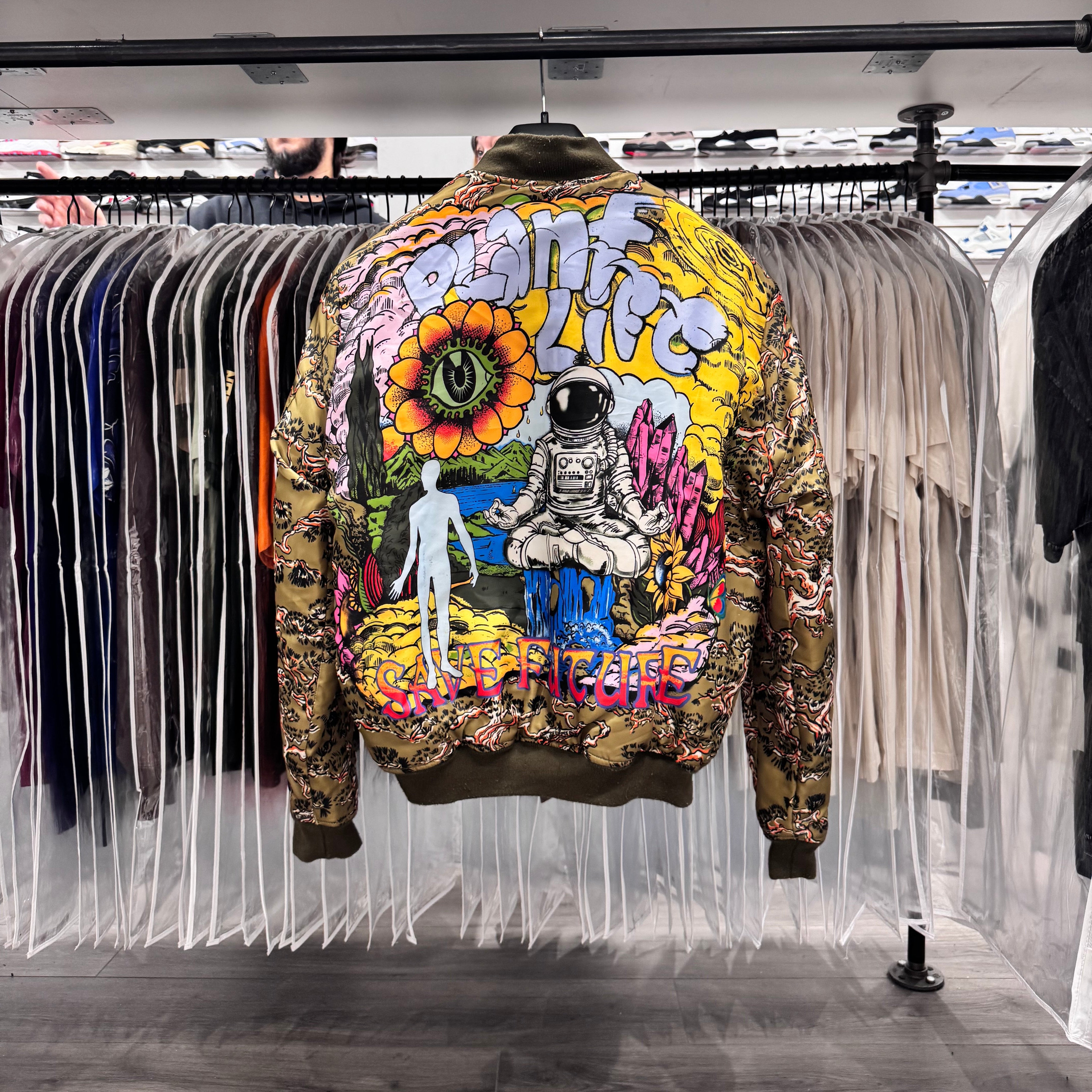 Billionaire Boys Club Bomber Plant Life (Lightly Worn)