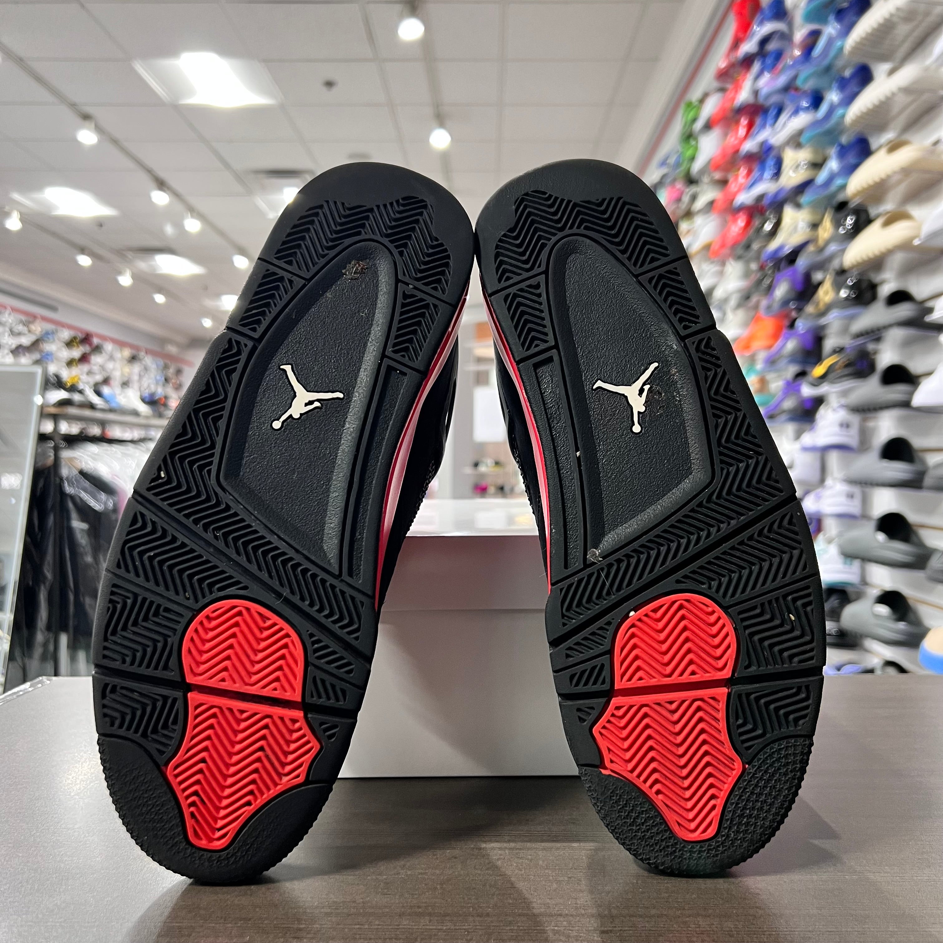 Jordan Retro 4 Mens Red Thunder (Lightly Worn+Replacement Box)