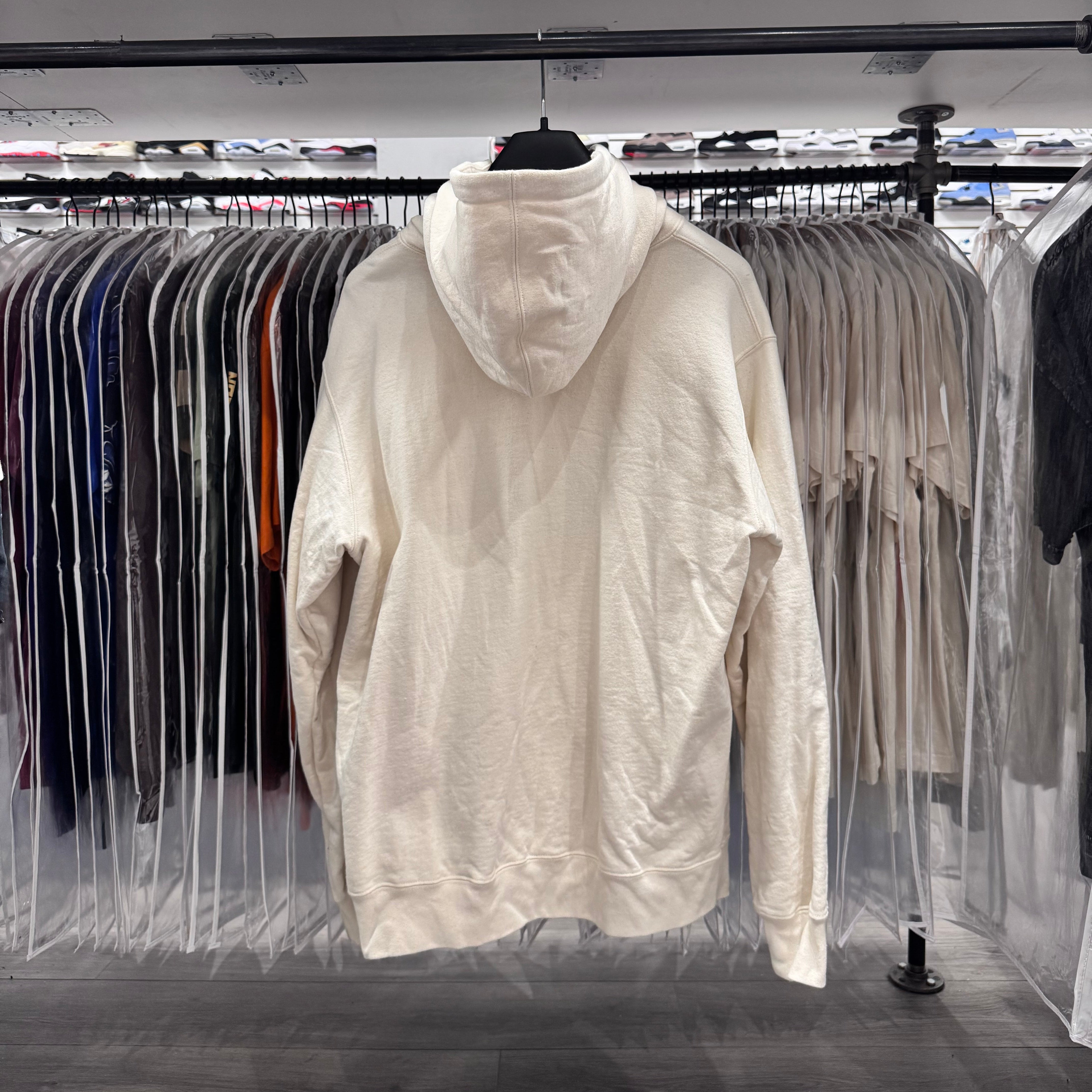 Supreme Hoodie Cream Small Logo (Lightly Worn)