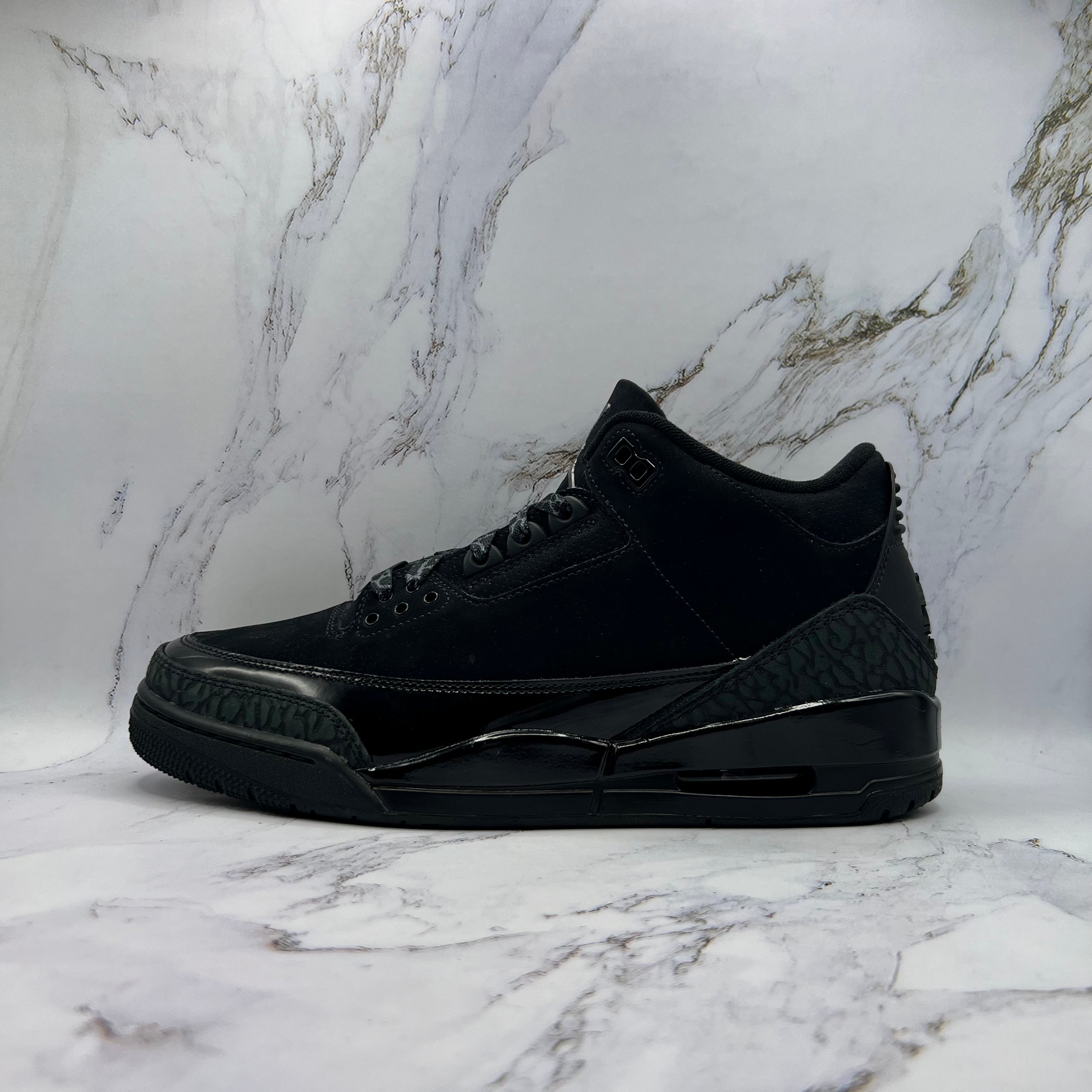 Jordan Retro 3 Mens Black Cat