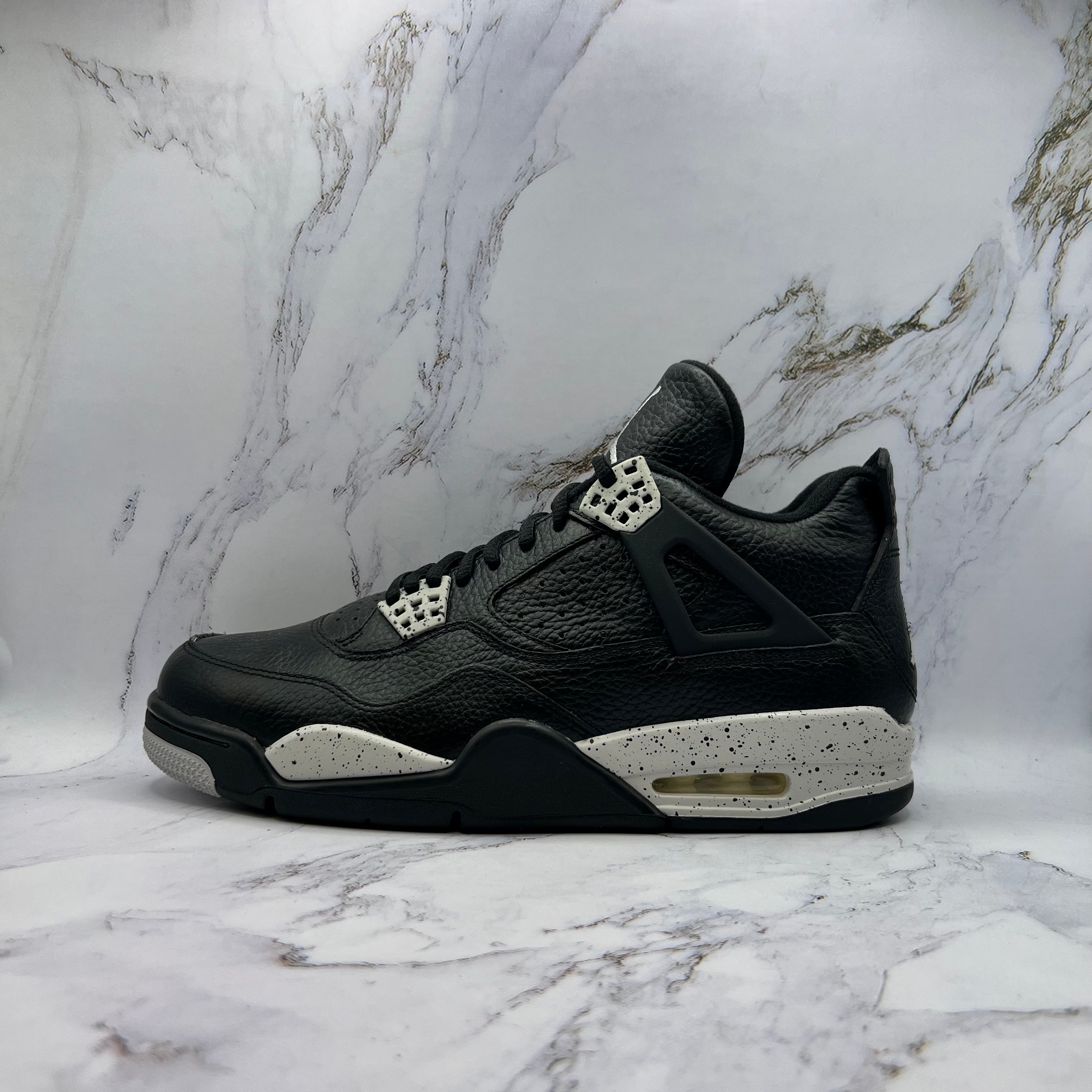 Jordan Retro 4 Mens Black Oreo