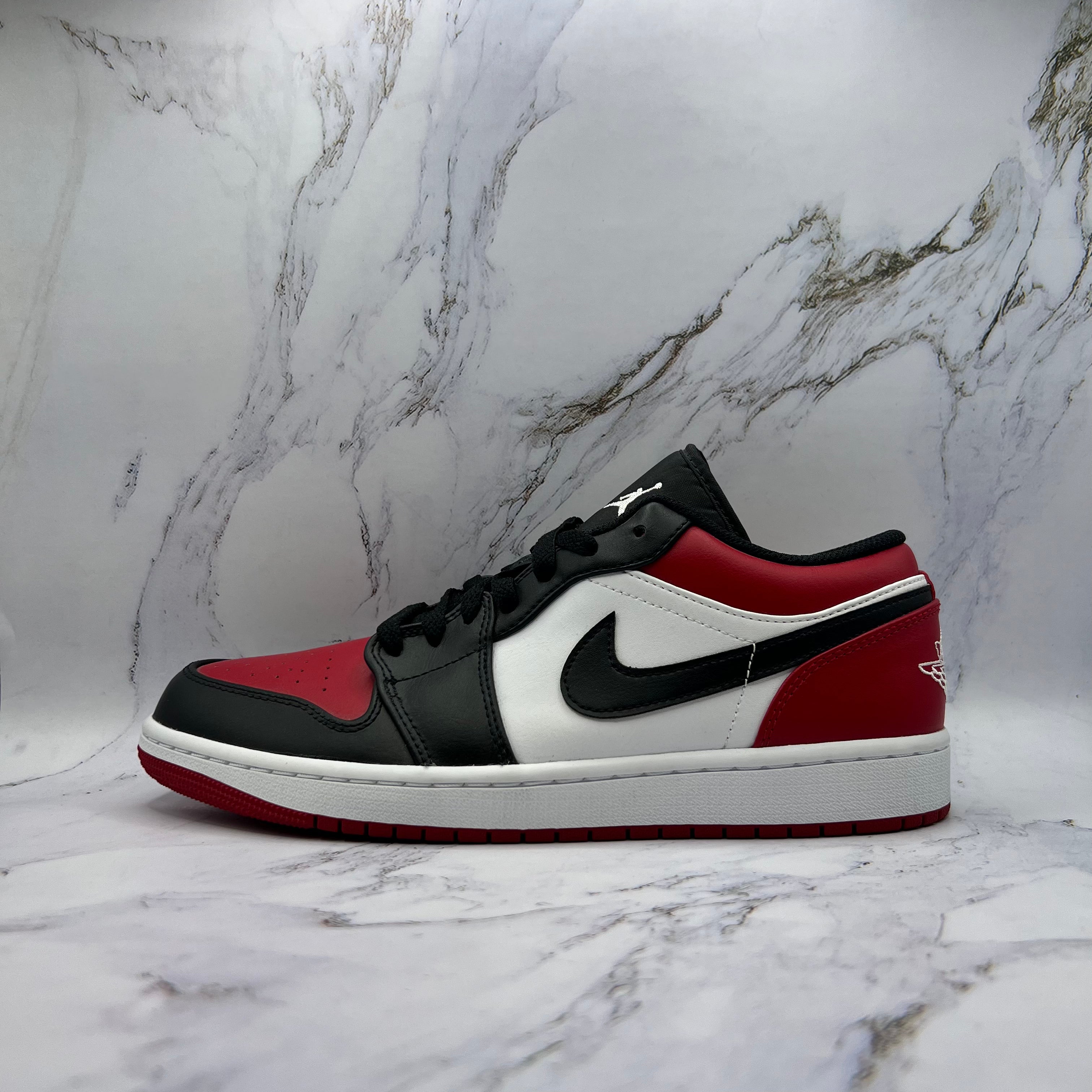 Jordan 1 Low Mens Bred Toe