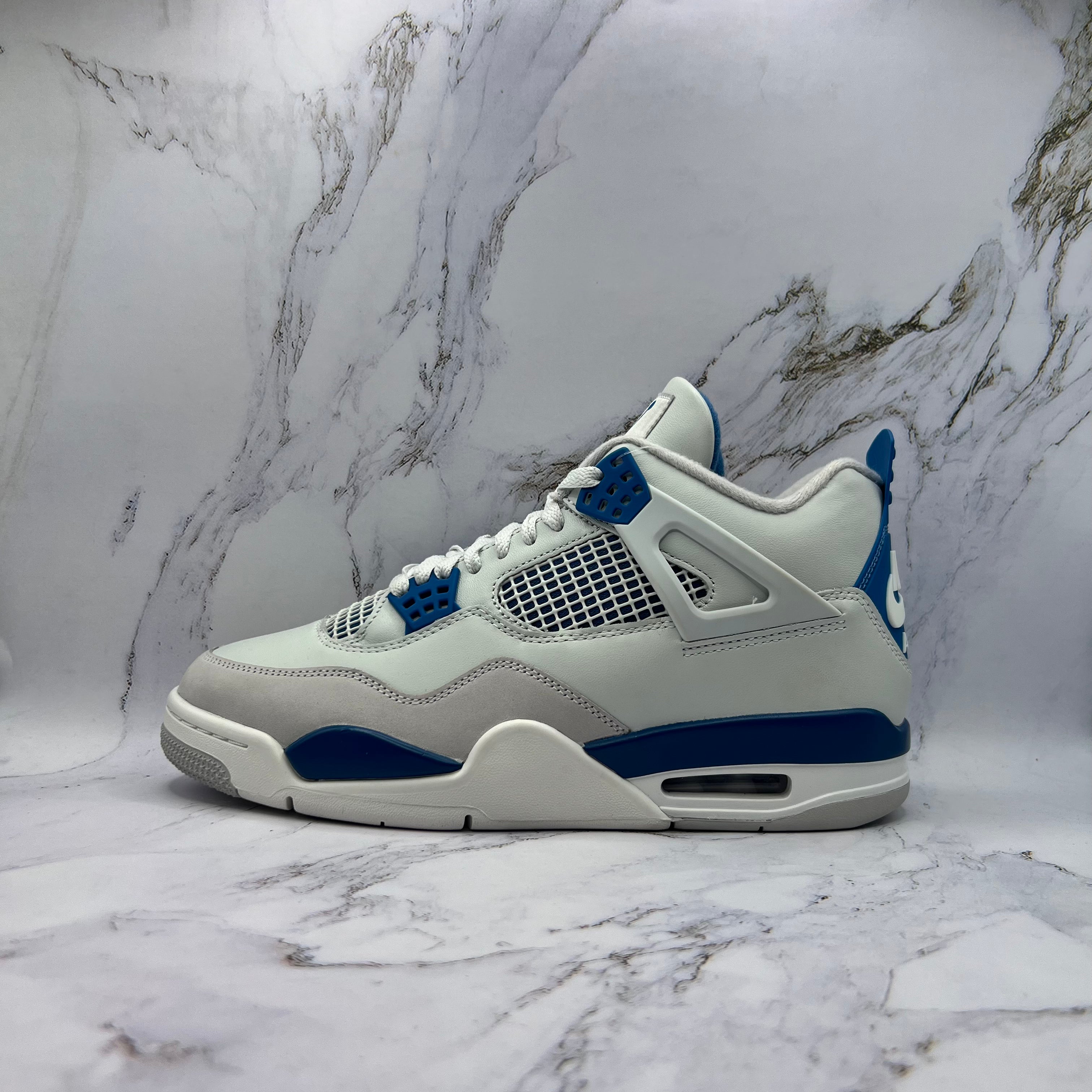 Jordan Retro 4 Mens Military Blue