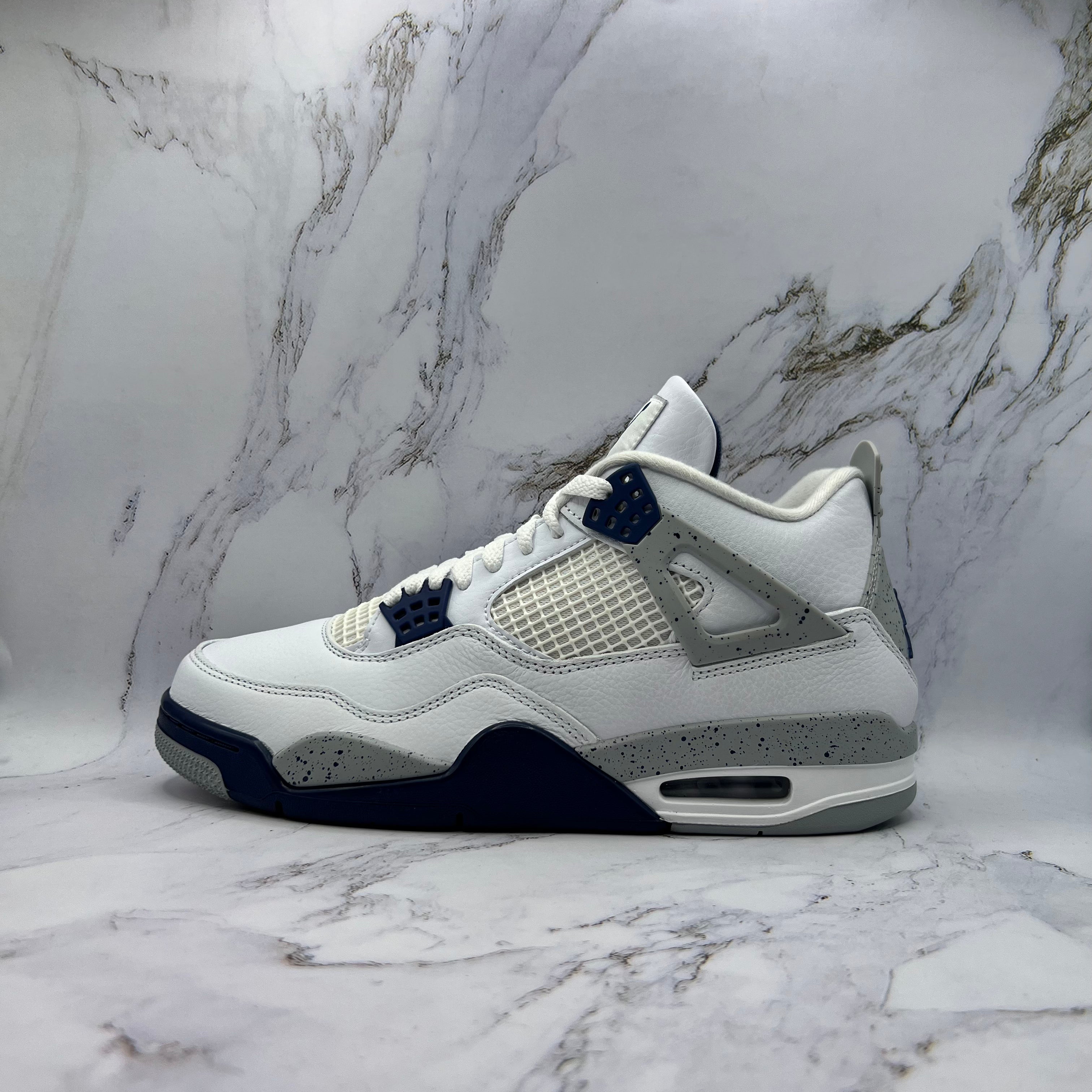 Jordan Retro 4 Mens Midnight Navy