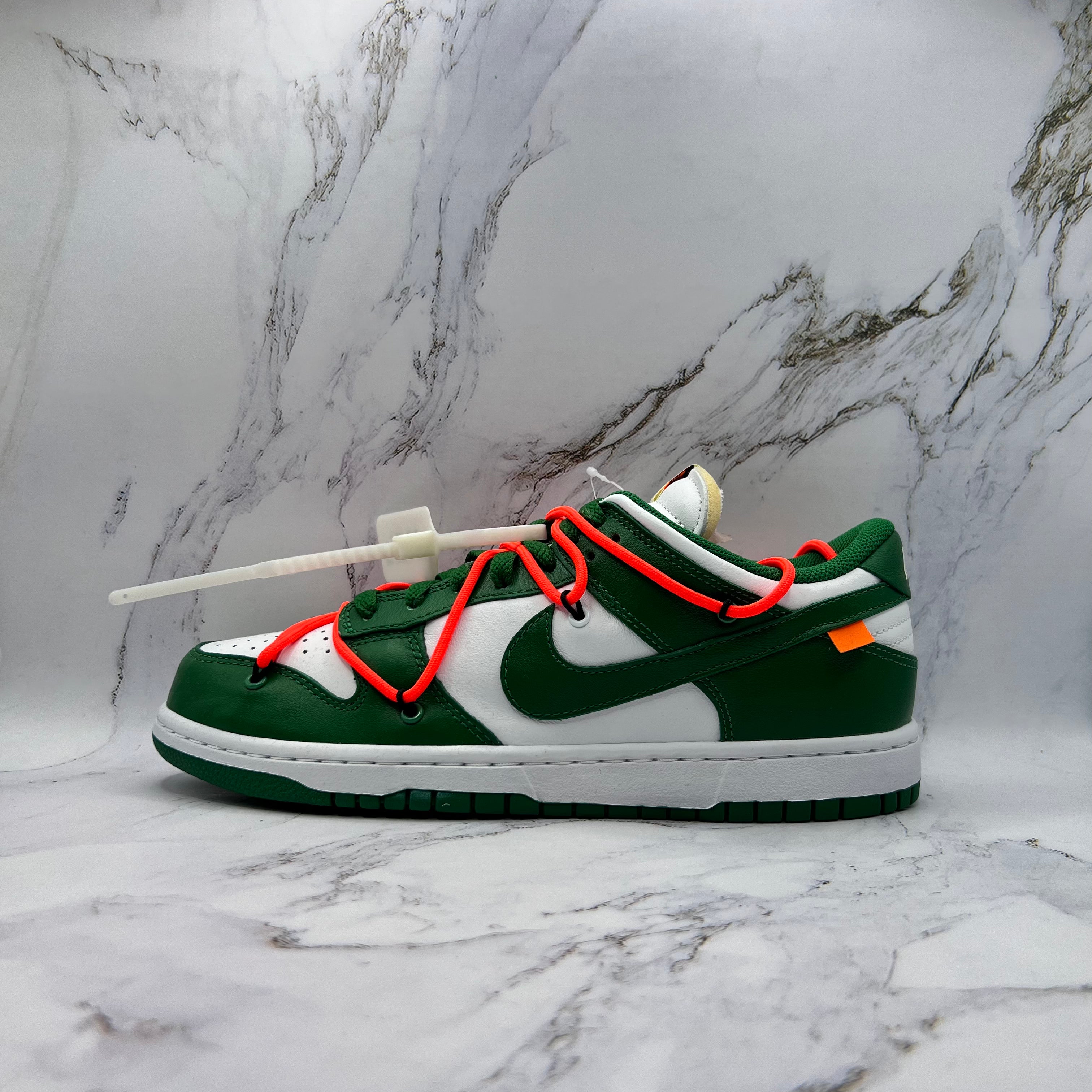 Nike Dunk Low Mens Off White Pine Green