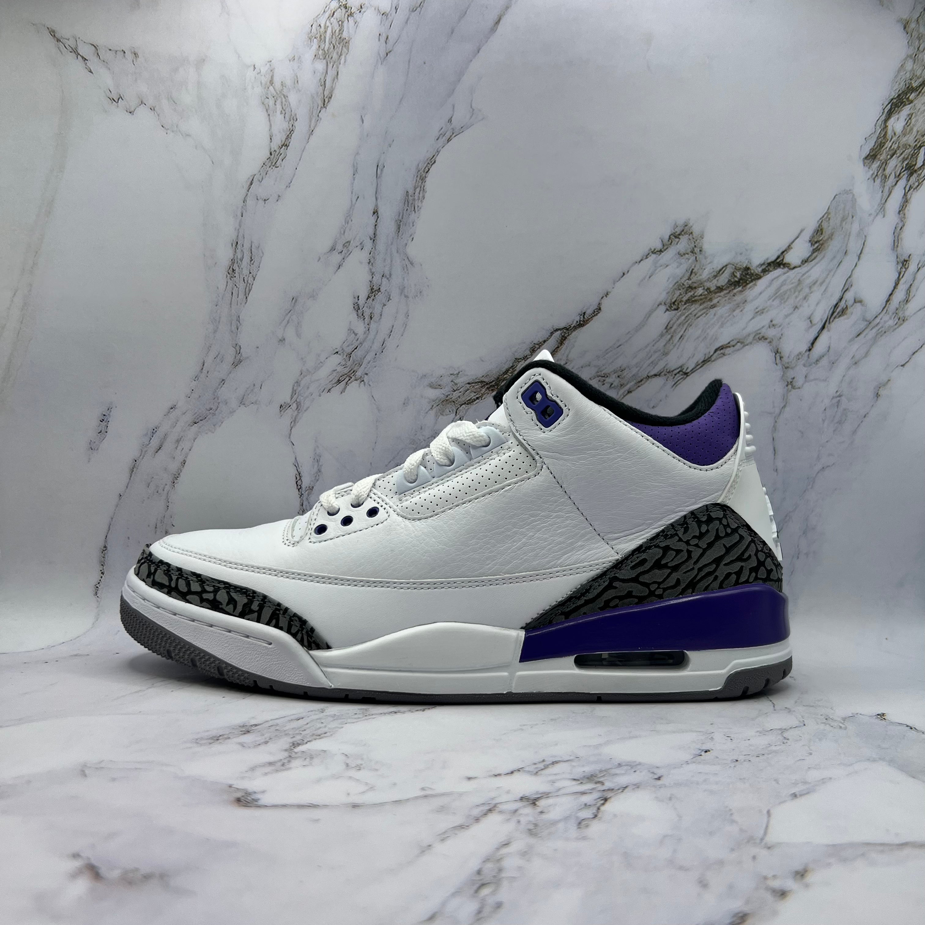 Jordan Retro 3 Mens Dark Iris