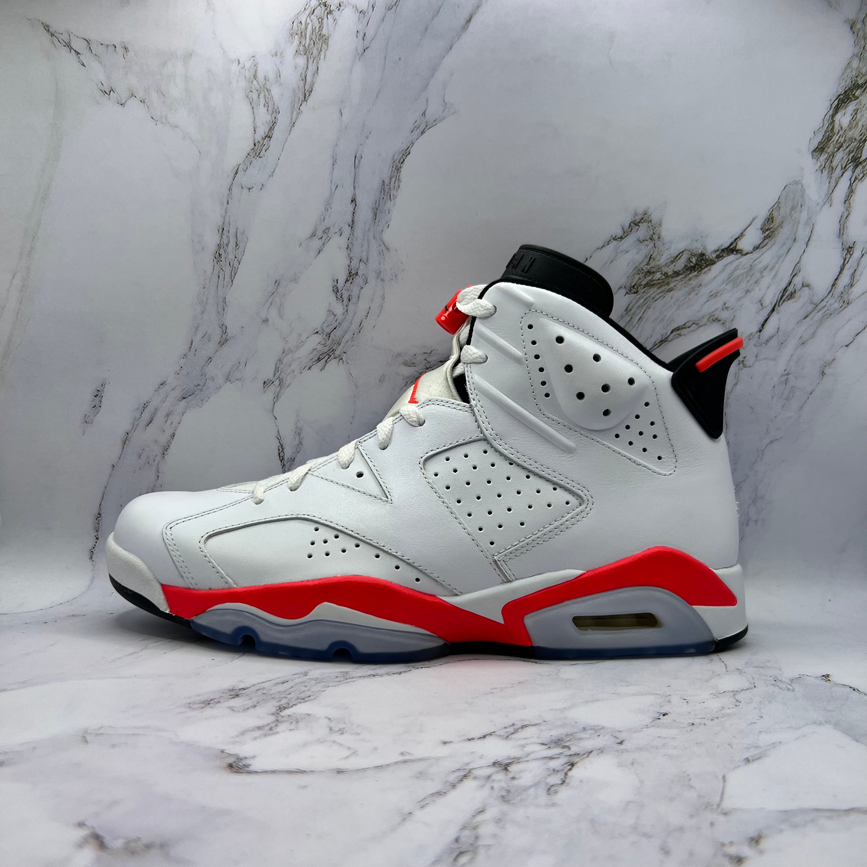 Jordan Retro 6 Mens Infared White